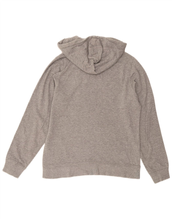 JACK & JONES Maglione con cappuccio grafico da uomo in cotone grigio medio