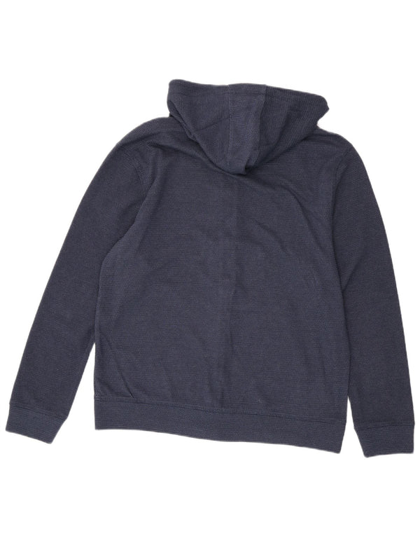 Maglione con cappuccio e cerniera LEE da uomo, vestibilità regolare, in cotone maculato blu navy medio
