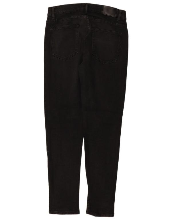 Jeans slim da uomo Zara EU 42 Large W32 L31 cotone nero