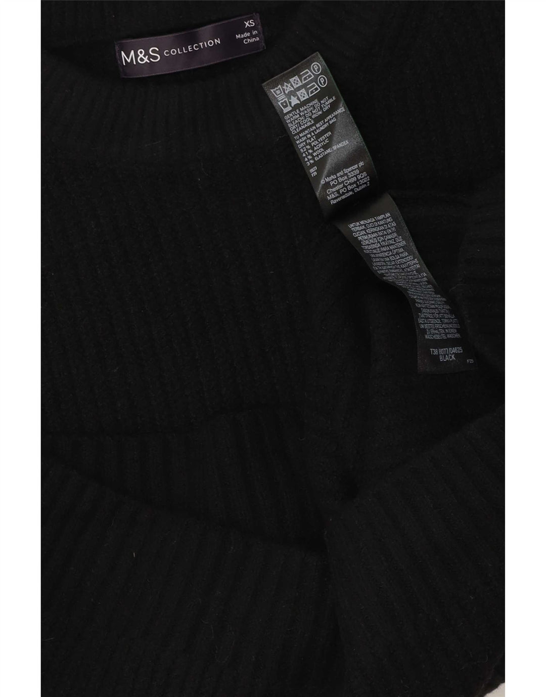 Canotta da donna Marks & Spencer UK 6 XS poliestere nero