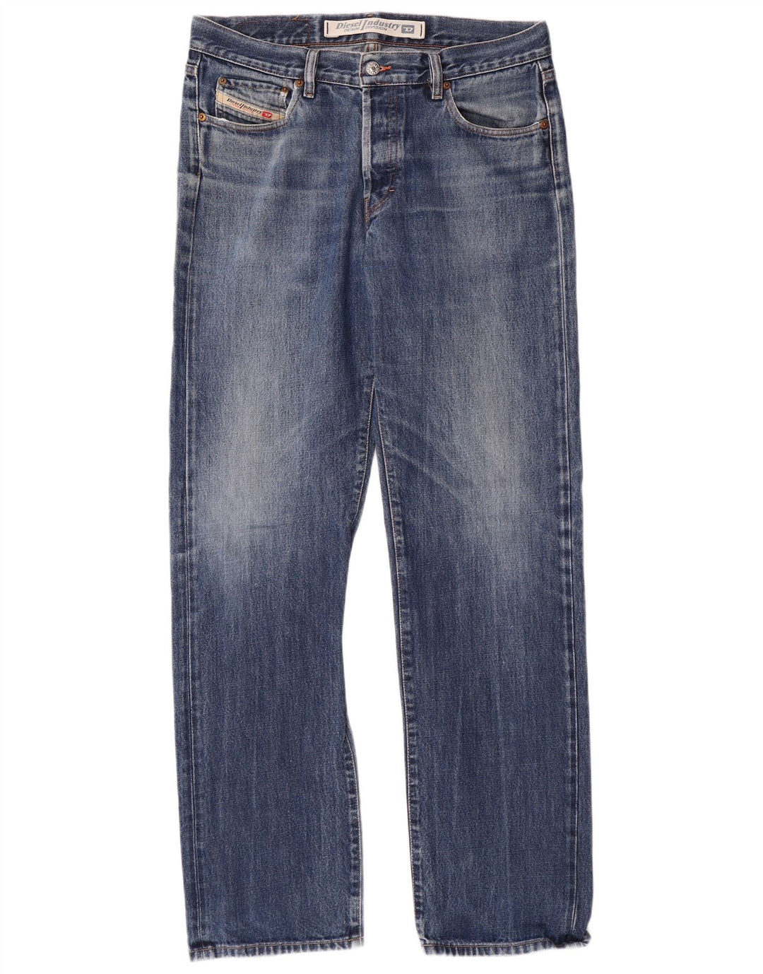 Jeans dritti da uomo DIESEL W34 L33 cotone blu classico