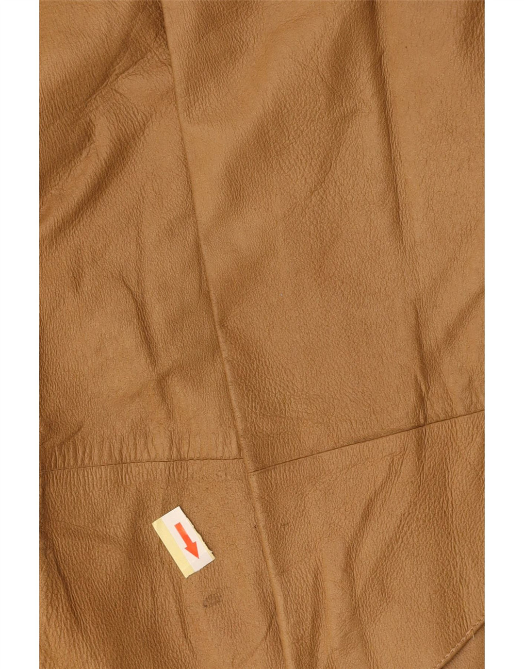 Gonna in pelle a vita alta da donna VINTAGE IT 42 Media W26 Marrone