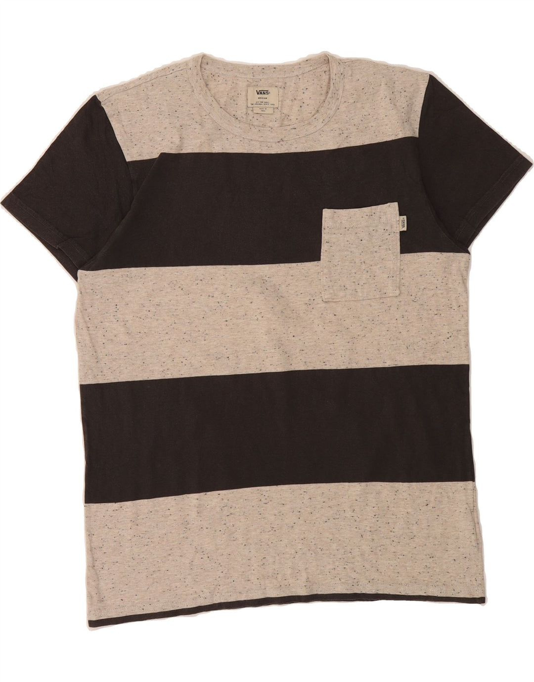 VANS Mens T-Shirt Top Medium Black Colourblock Cotton Vintage Vans and Second-Hand Vans from Messina Hembry 