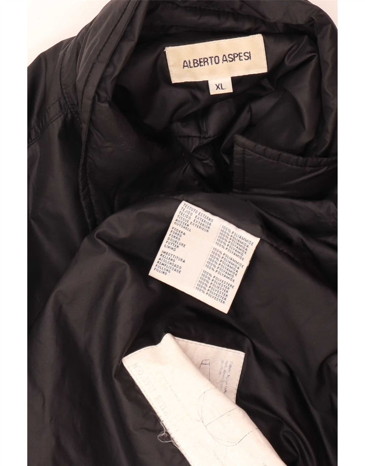 Giubbotto bomber da uomo Alberto Aspesi UK 42 XL nero poliammide