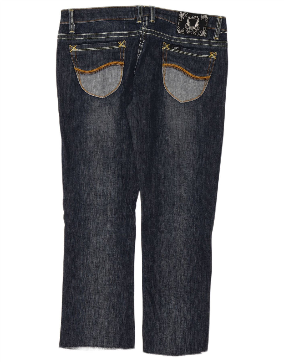 Jeans corti da donna LEE W31 L25 cotone blu