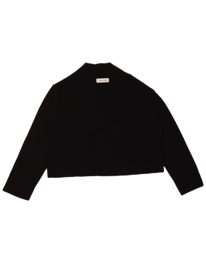 Top corto da donna Calvin Klein a maniche lunghe UK 12 medio nero