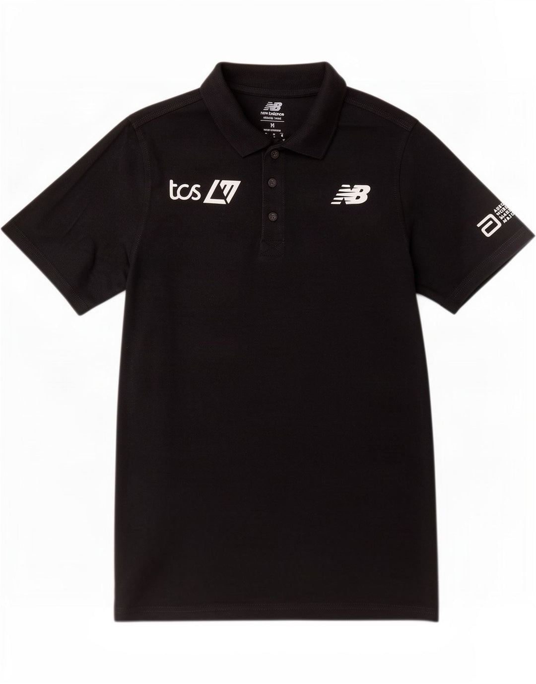Polo grafica da uomo New Balance in cotone nero medio