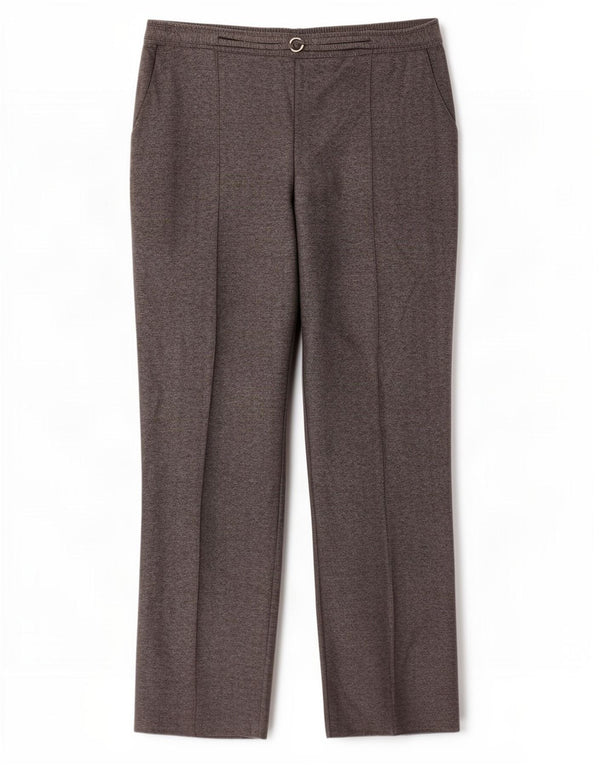 Pantaloni chino da donna Marks & Spencer UK 14 Large W34 L28 Grigio chiazzato