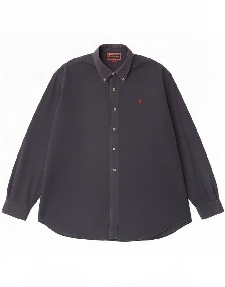 Camicia da uomo Marlboro Classics 2XL cotone blu navy