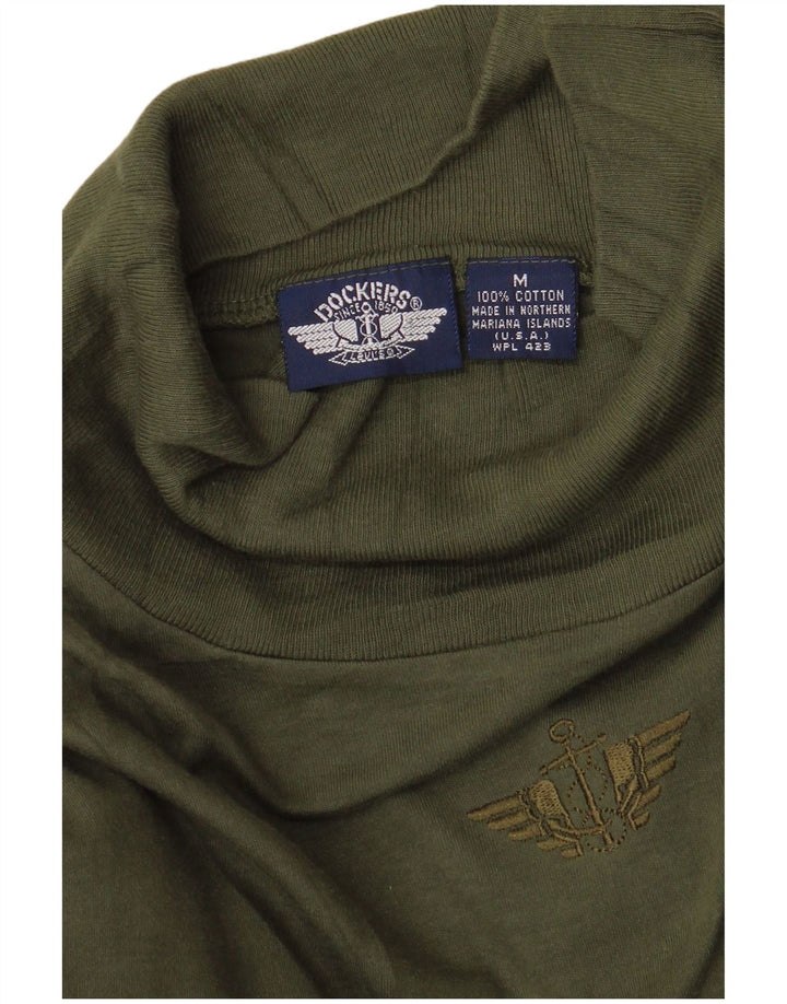 Top da donna Dockers a maniche lunghe UK 14 cotone kaki medio