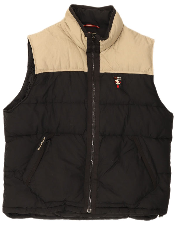Gilet imbottito da uomo Cape Horn UK 42 XL color block nero