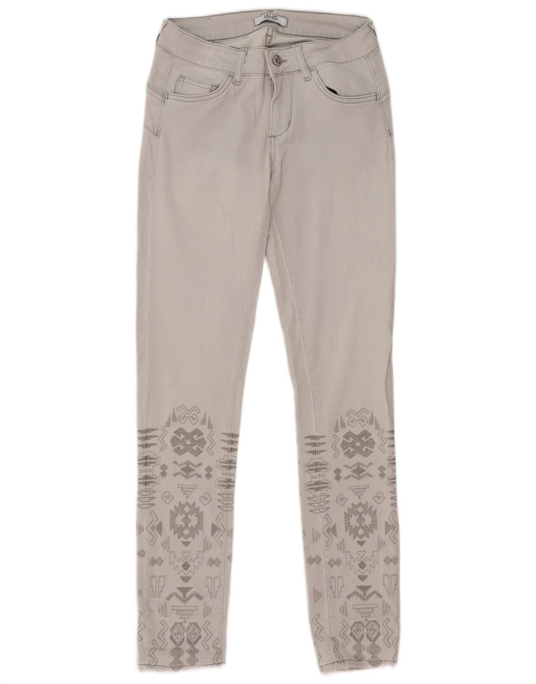 Jeans Slim Donna Liu Jo W28 L31 Grigio Geometrico