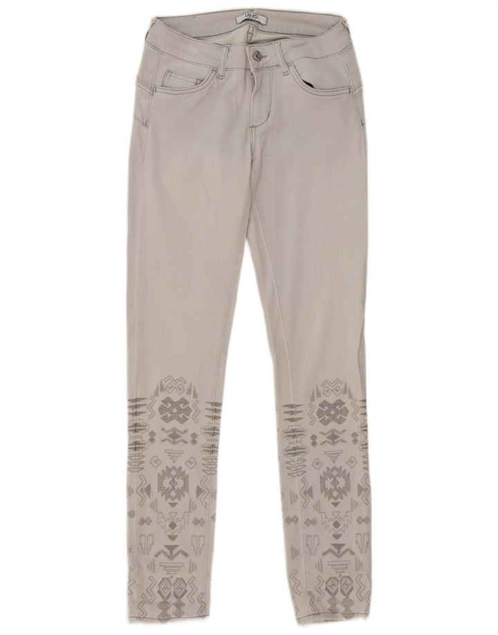 Jeans Slim Donna Liu Jo W28 L31 Grigio Geometrico