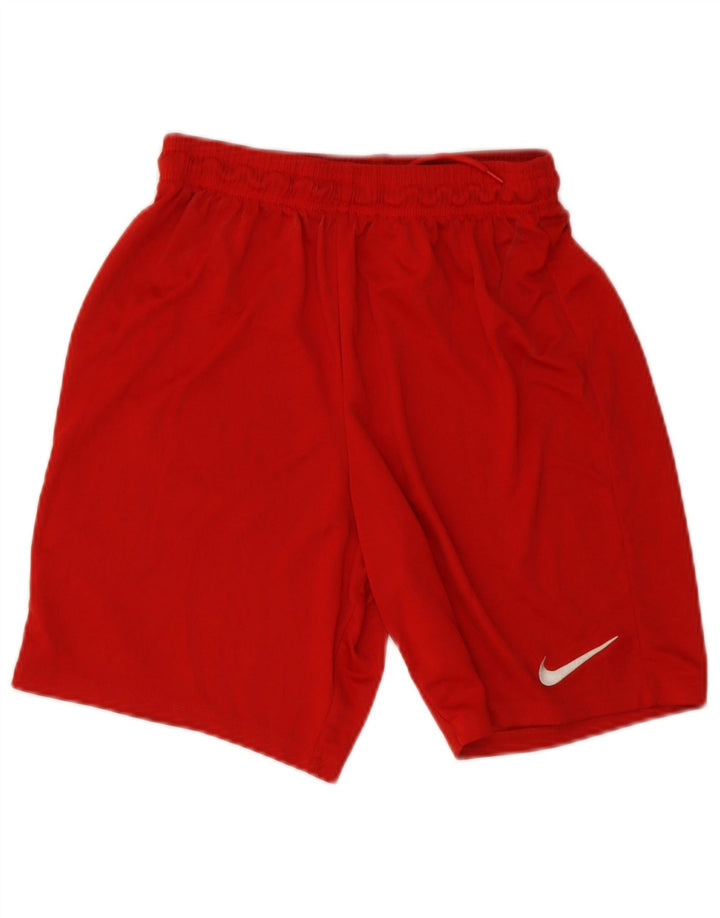 Pantaloncini sportivi Nike Dri Fit da uomo, grandi, in poliestere rosso