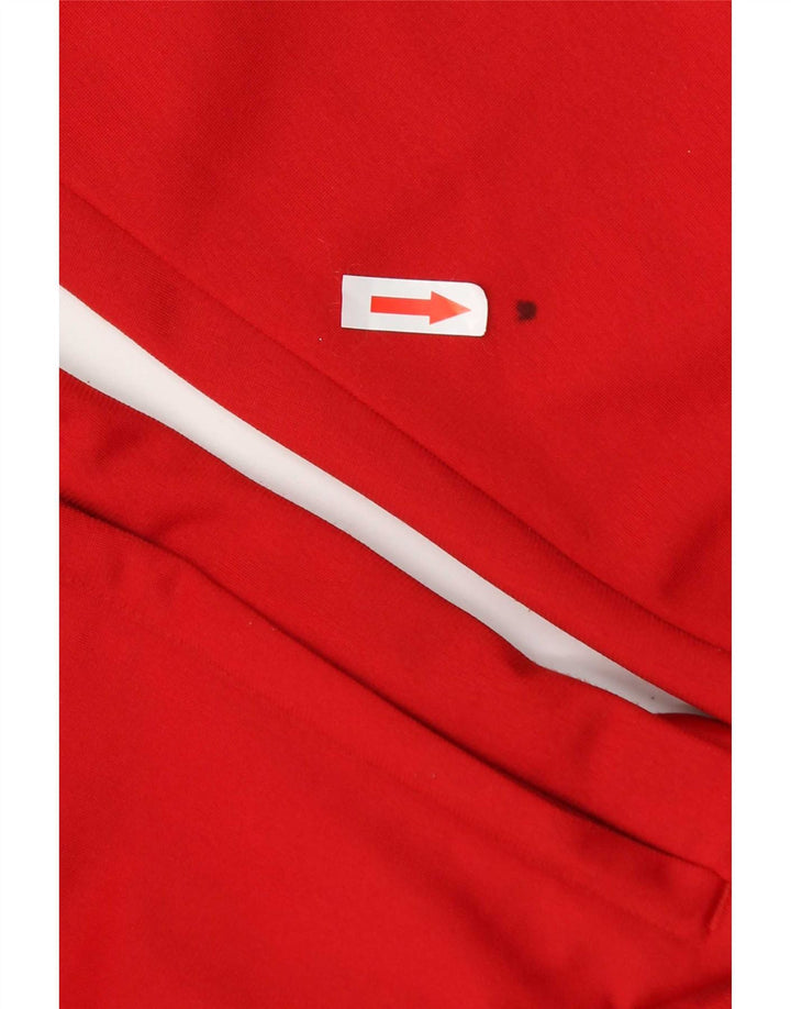 Giacca da ginnastica da uomo Adidas piccola rossa in poliestere