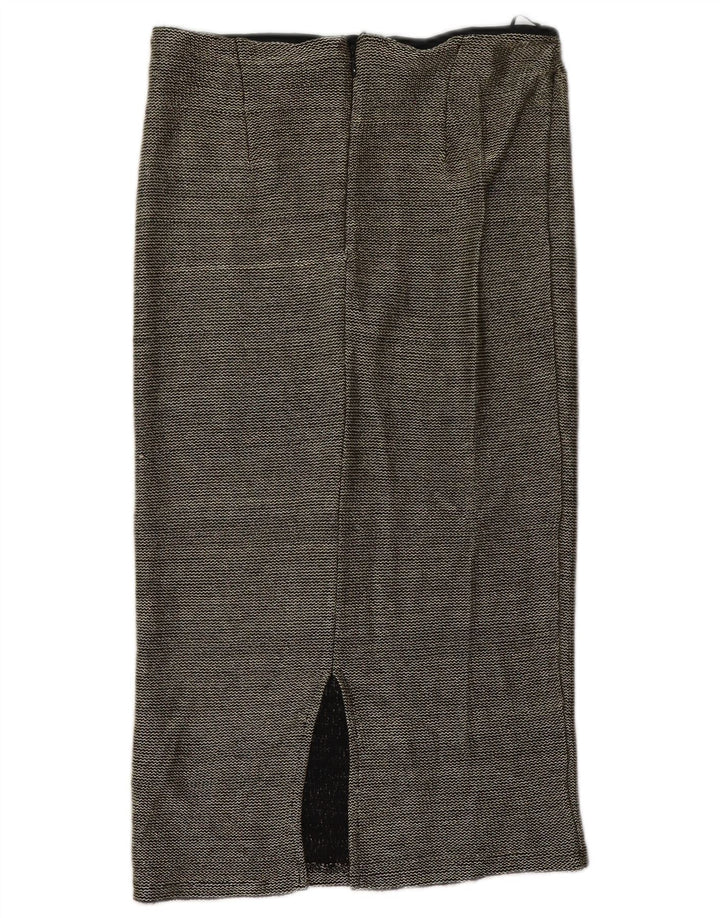 Gonna longuette da donna Topshop UK 12 media W32 poliestere nero