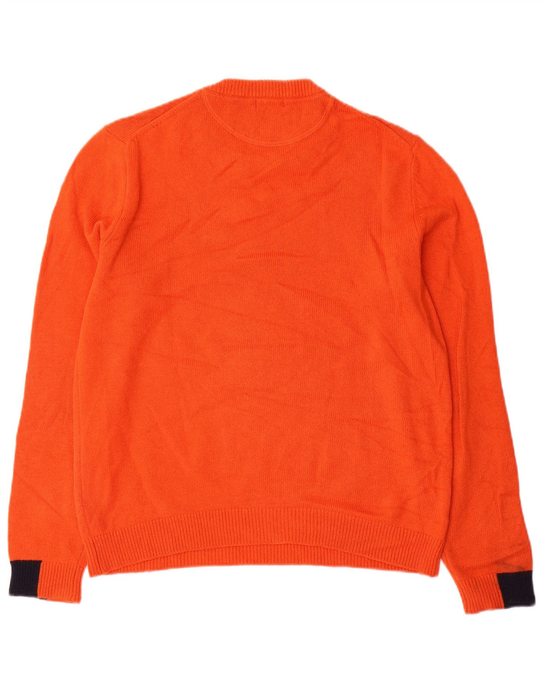 Maglione maglione girocollo da donna Sun68 UK 16 grande lana arancione