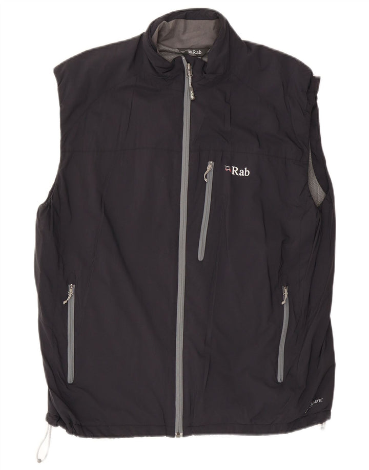 Giacca sportiva senza maniche da uomo Rab XL blu navy in poliammide