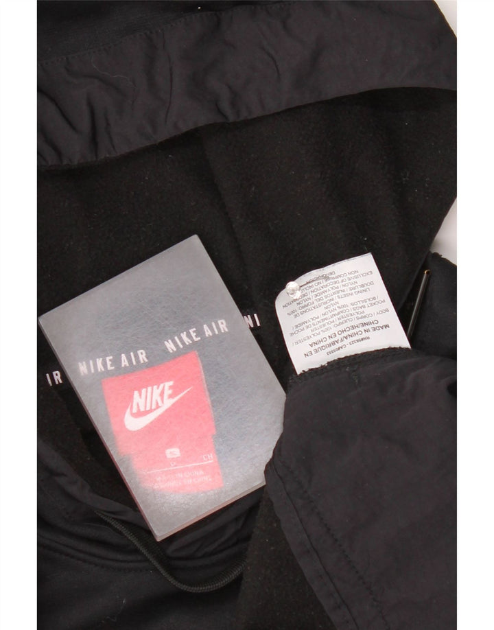 Felpa con cappuccio lunga oversize da donna Nike UK 10 Small Poliestere nero