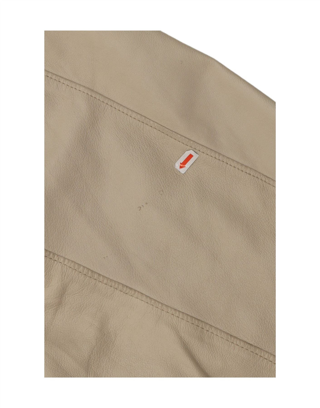 VINTAGE Womens Leather Jacket IT 50 XL Beige Leather Vintage Vintage and Second-Hand Vintage from Messina Hembry 