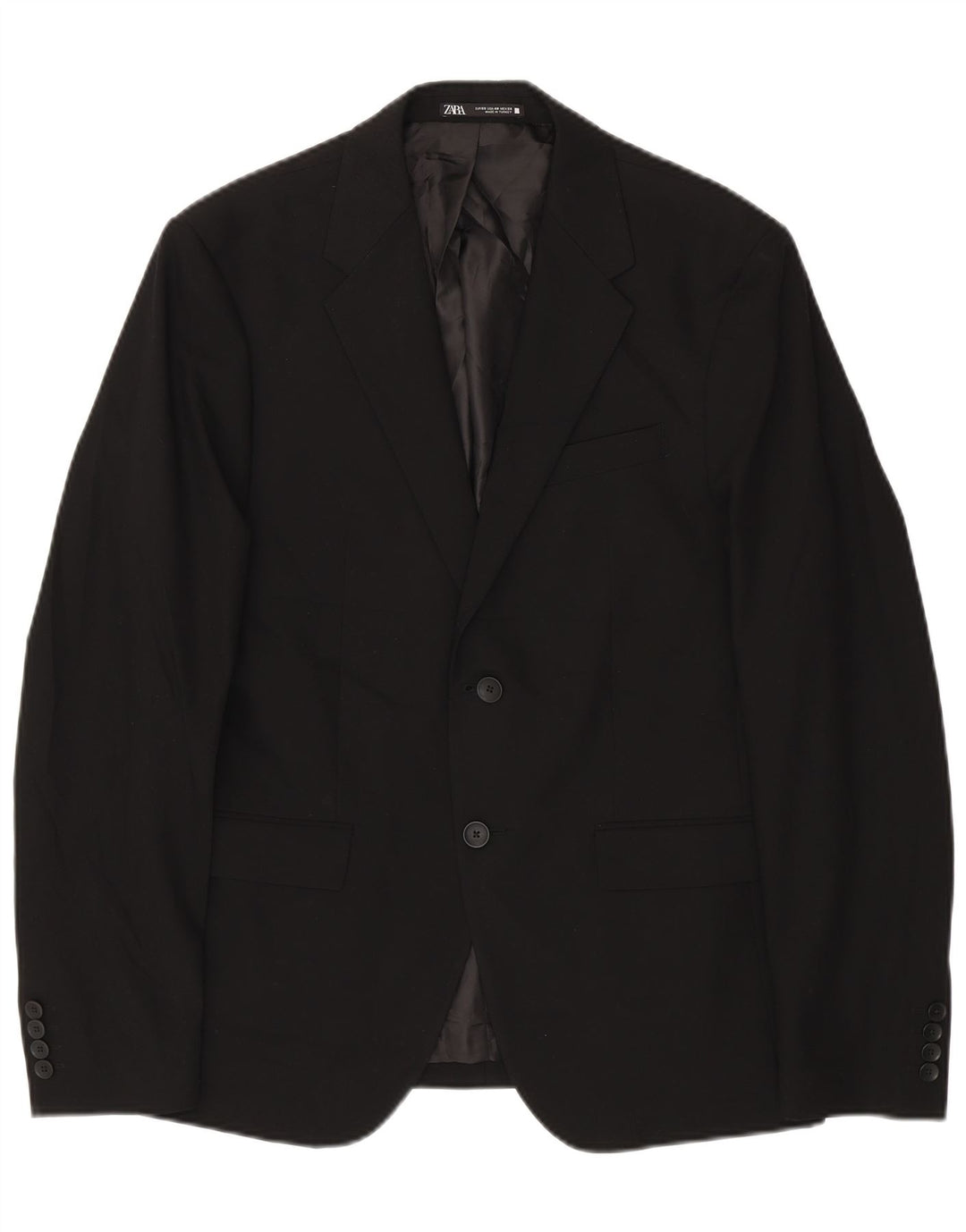 Giacca blazer a 2 bottoni da uomo Zara EU 50 media nera