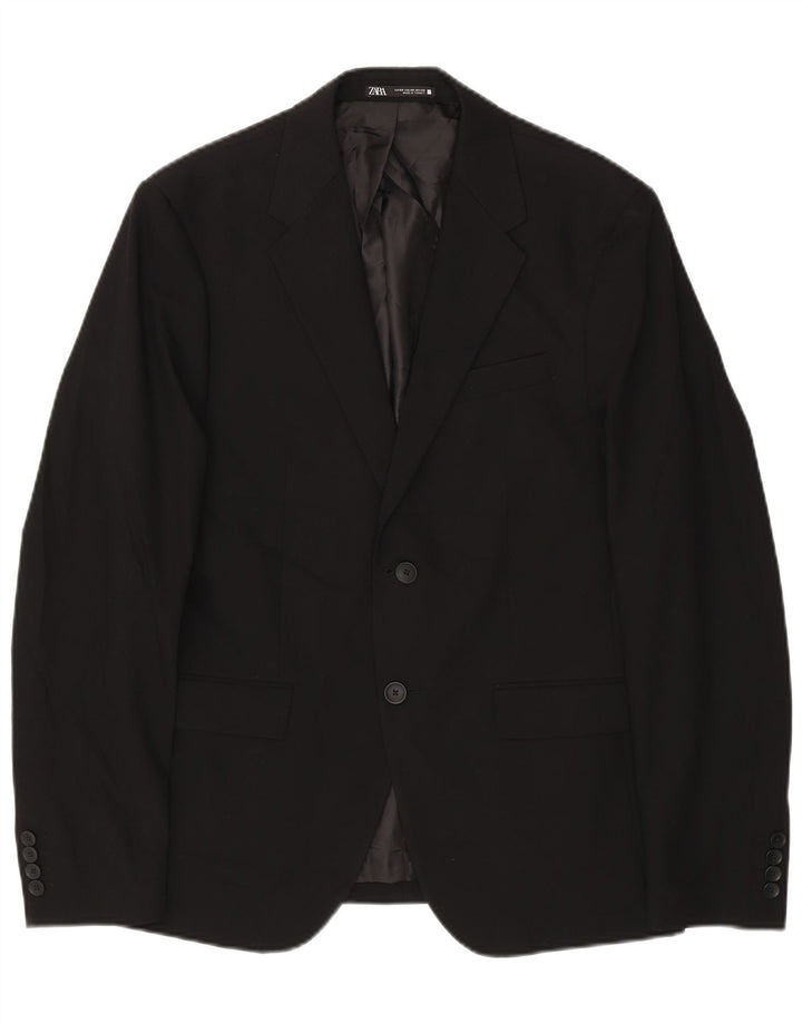 Giacca blazer a 2 bottoni da uomo Zara EU 50 media nera