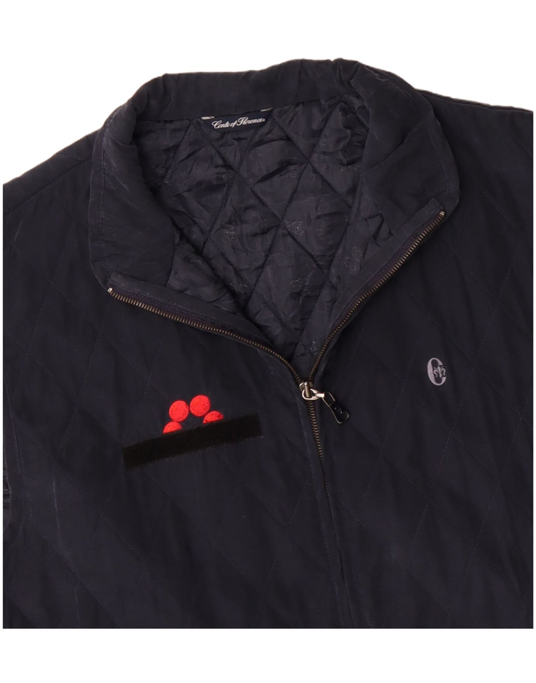 CONTE OF FLORENCE Gilet trapuntato da uomo UK 44 2XL Blu navy