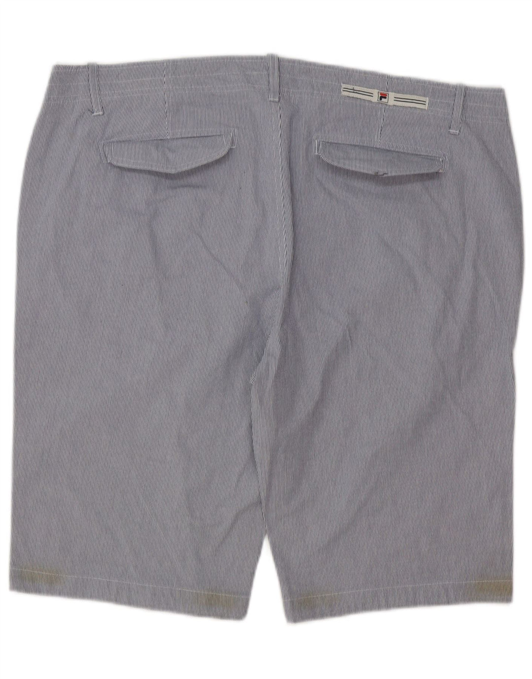 Pantaloncini chino da uomo Fila IT 54 2XL W40 cotone gessato blu