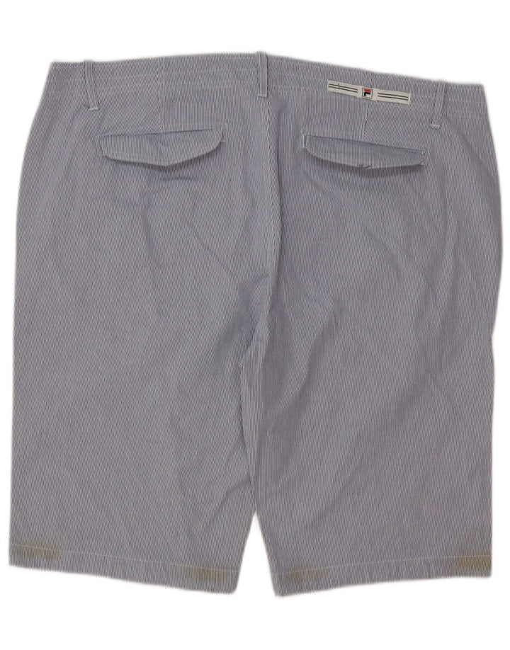 Pantaloncini chino da uomo Fila IT 54 2XL W40 cotone gessato blu