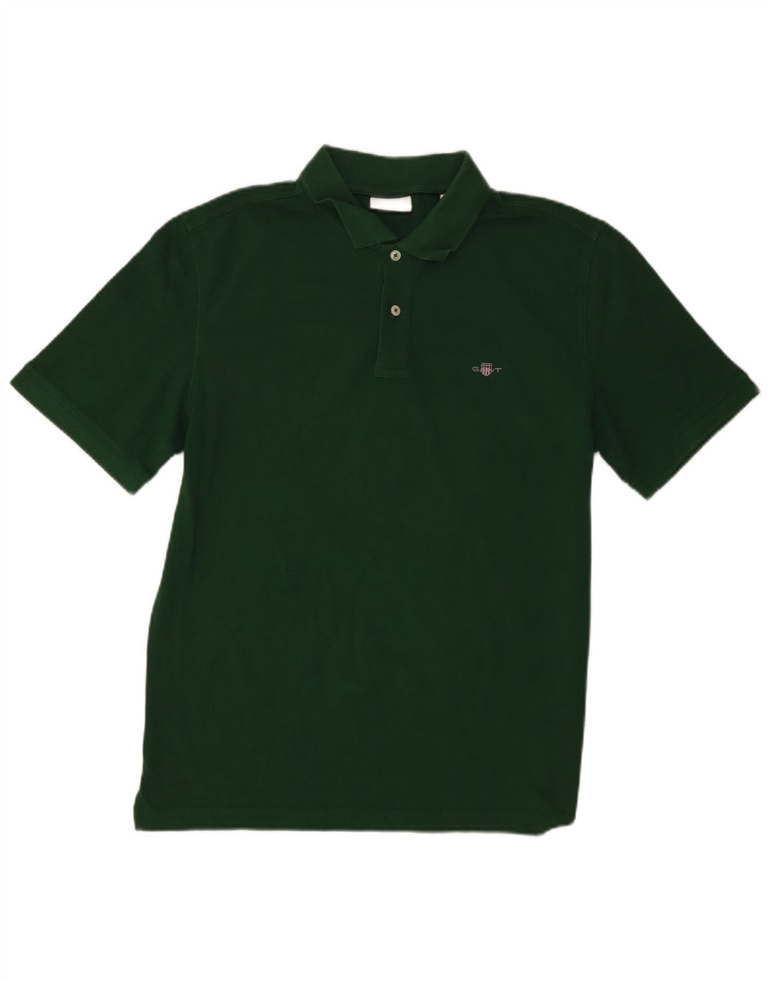 Polo da uomo Gant grande in cotone verde
