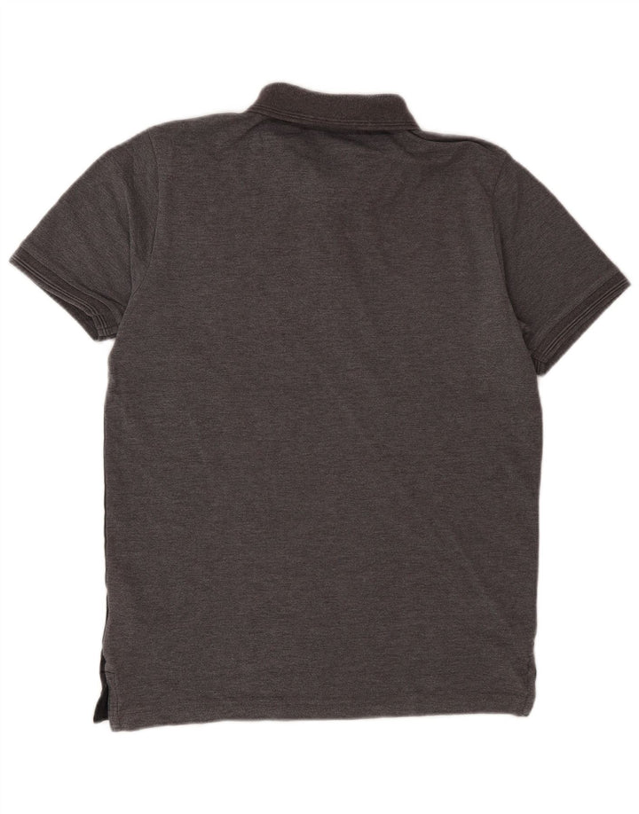 Polo da uomo dalla vestibilità regolare Pierre Cardin, piccola, in poliestere color block grigio