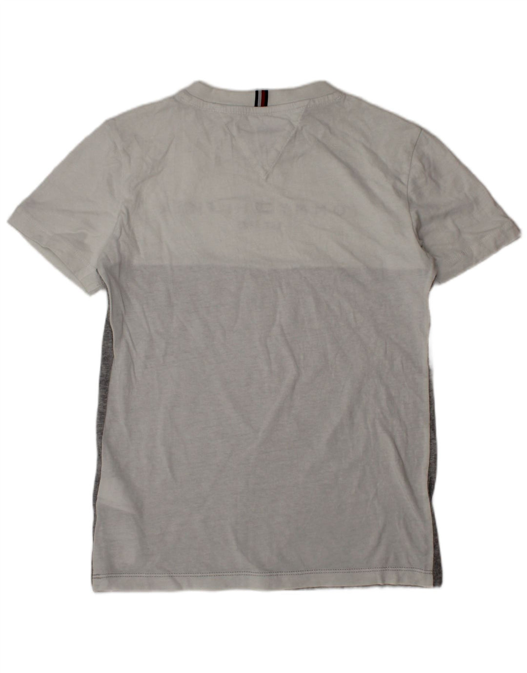 TOMMY HILFIGER T-shirt grafica per ragazzi 9-10 anni in cotone color block grigio