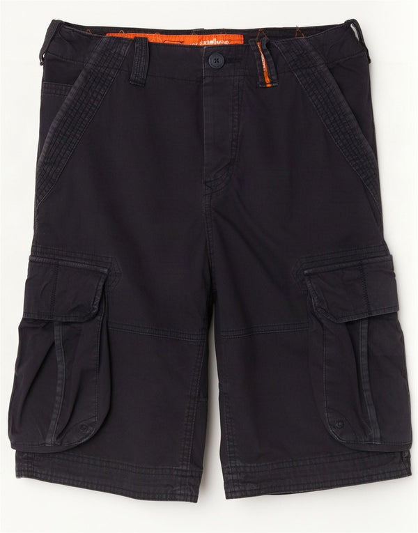 Pantaloncini cargo da uomo Superdry medi W32 in cotone blu navy