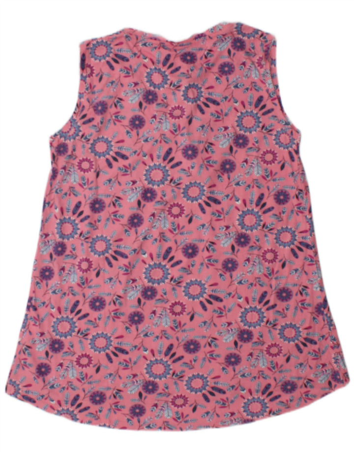 Canotta da donna Weird Fish UK 14 Cotone floreale rosa medio