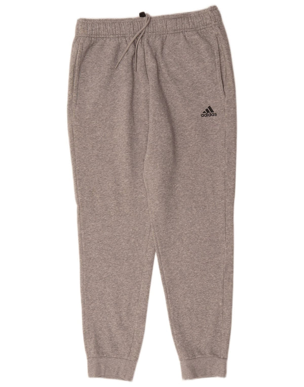 Pantaloni da tuta da uomo Adidas Joggers UK 42/44 Large Grigio Cotone