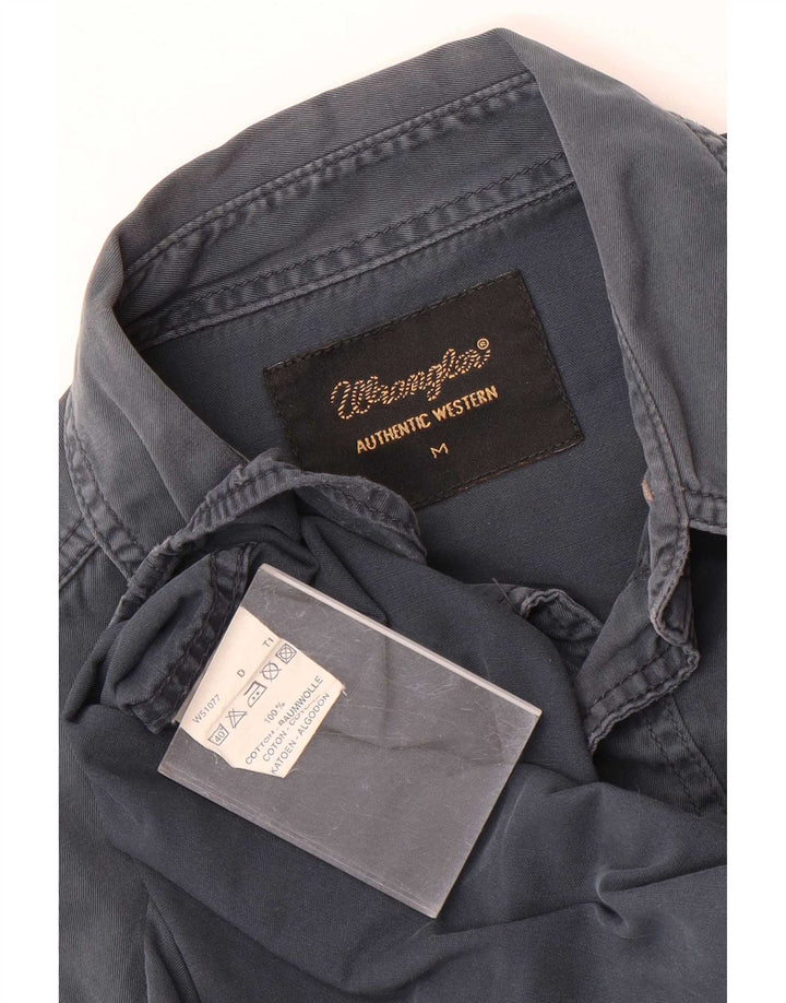 Camicia western da uomo Wrangler grigio medio