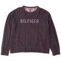 TOMMY HILFIGER Felpa grafica da uomo Maglione 2XL Cotone blu navy