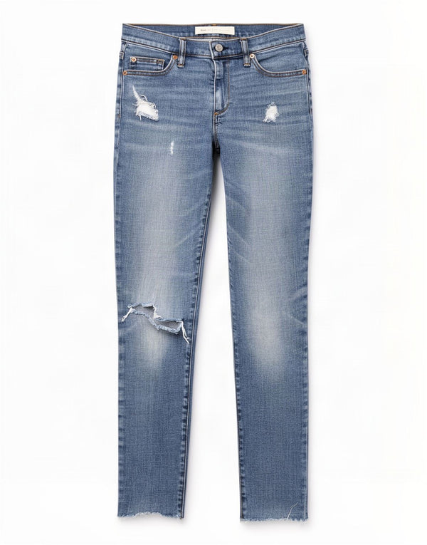 Jeans skinny effetto consumato da donna Gap W27 L27 cotone blu