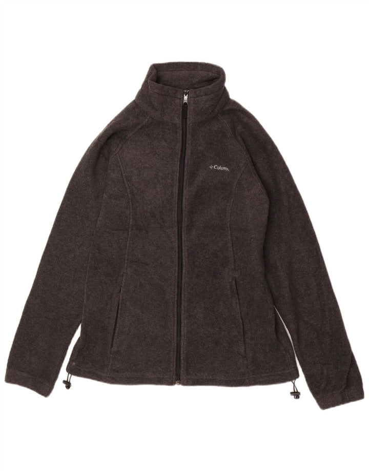 COLUMBIA Womens Fleece Jacket UK 16 Large Grey Polyester
