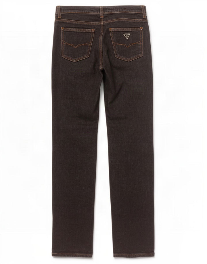Jeans Bootcut da donna Guess W27 L31 cotone nero