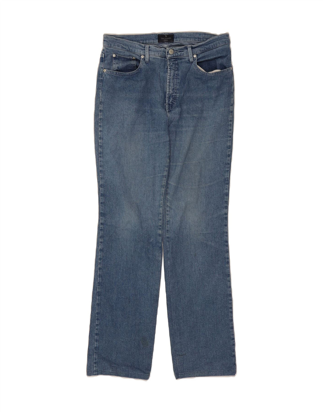 TRUSSARDI Womens Straight Jeans W28 L32 Blue Vintage Trussardi and Second-Hand Trussardi from Messina Hembry 