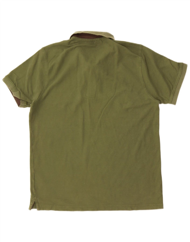 Polo da uomo Mountain Warehouse in cotone verde medio