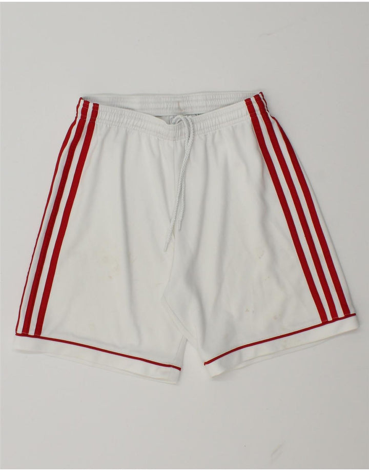 Pantaloncini sportivi Adidas Climalite da uomo XS poliestere bianco