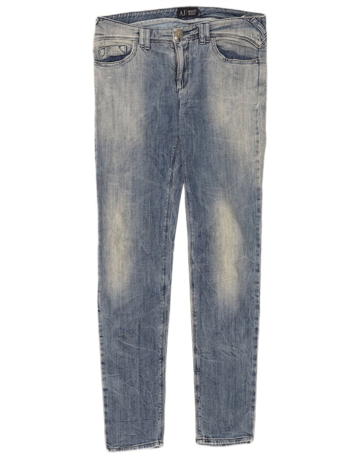 Jeans skinny da donna Armani W28 L30 cotone blu