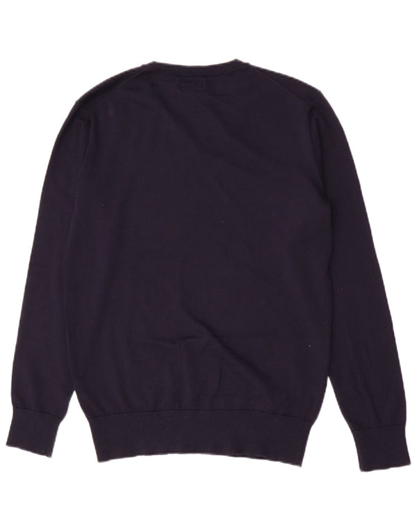 Polo Ralph Lauren Maglione da ragazzo con scollo a V 15-16 anni XL Lana blu navy