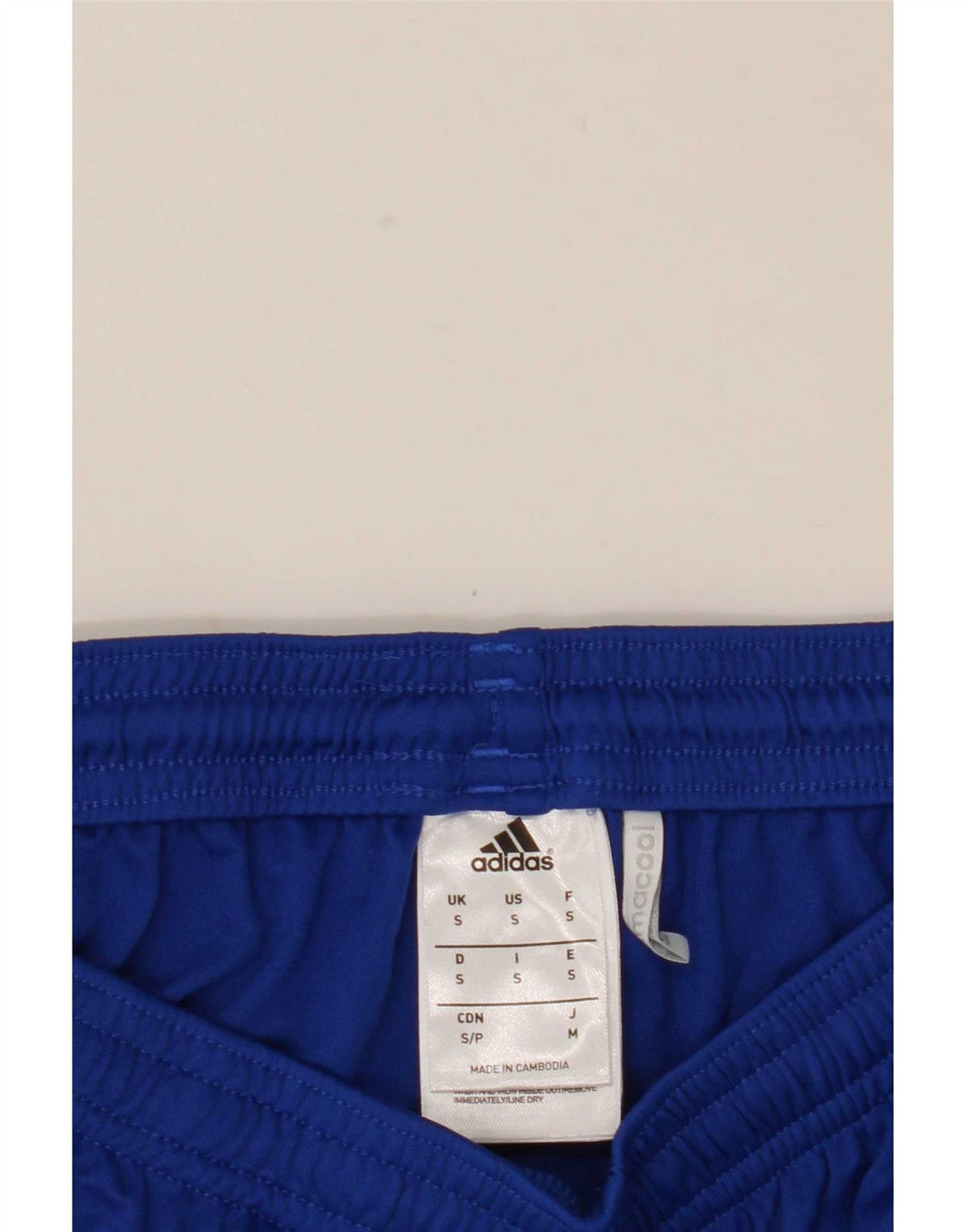 Pantaloncini sportivi Adidas Climacool da uomo piccoli in poliestere blu