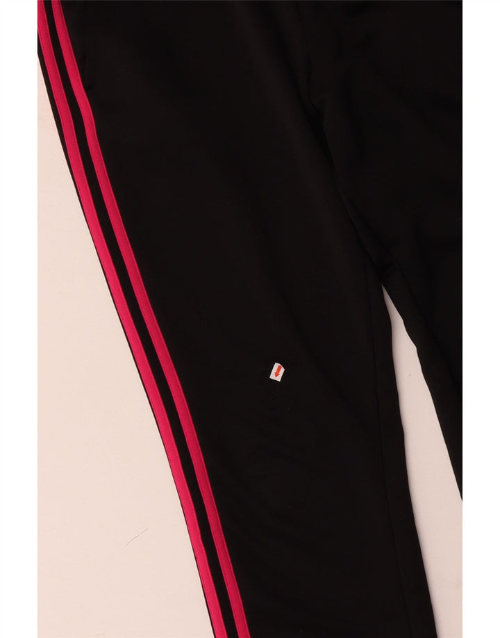 ADIDAS Womens Tracksuit Trousers Joggers UK 16 Large Black Polyester