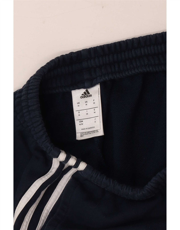 Pantaloncini sportivi da uomo Adidas medi in cotone blu navy