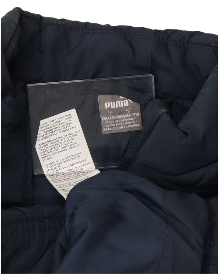 Gilet imbottito Puma da ragazzo 7-8 anni in poliestere color block blu navy