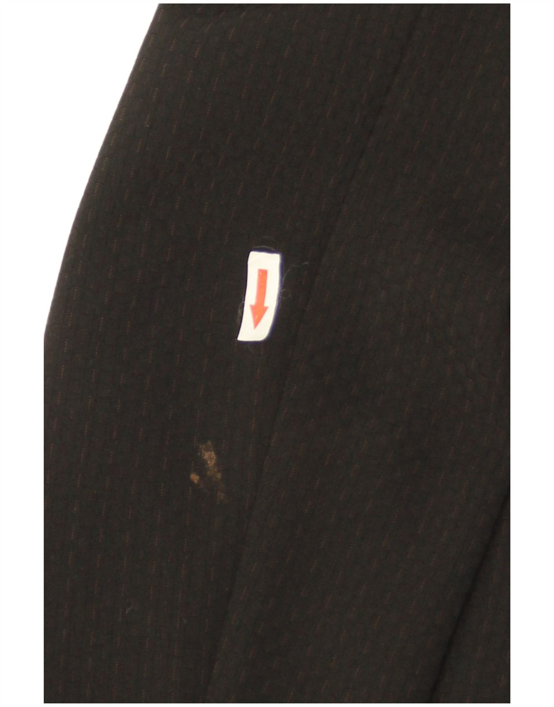 Cappotto da marinaio vintage da donna IT 44 Poliestere gessato medio nero